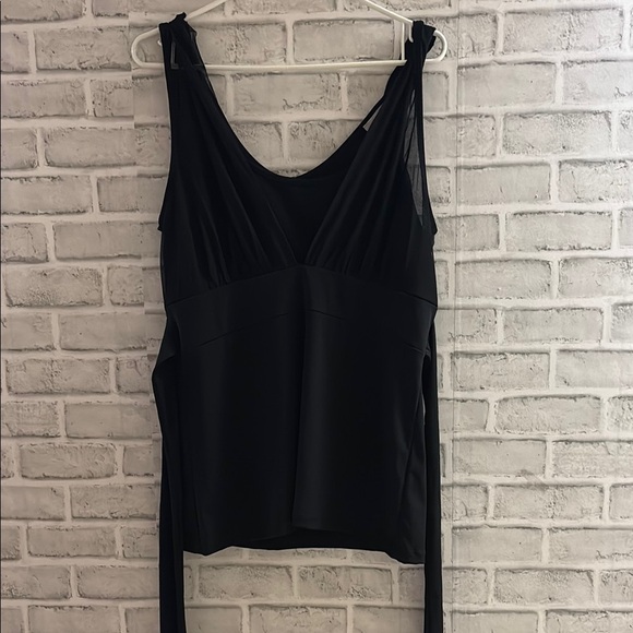 Ricki’s Elegant Black Sleeveless tieback Top, size Large - Picture 1 of 6